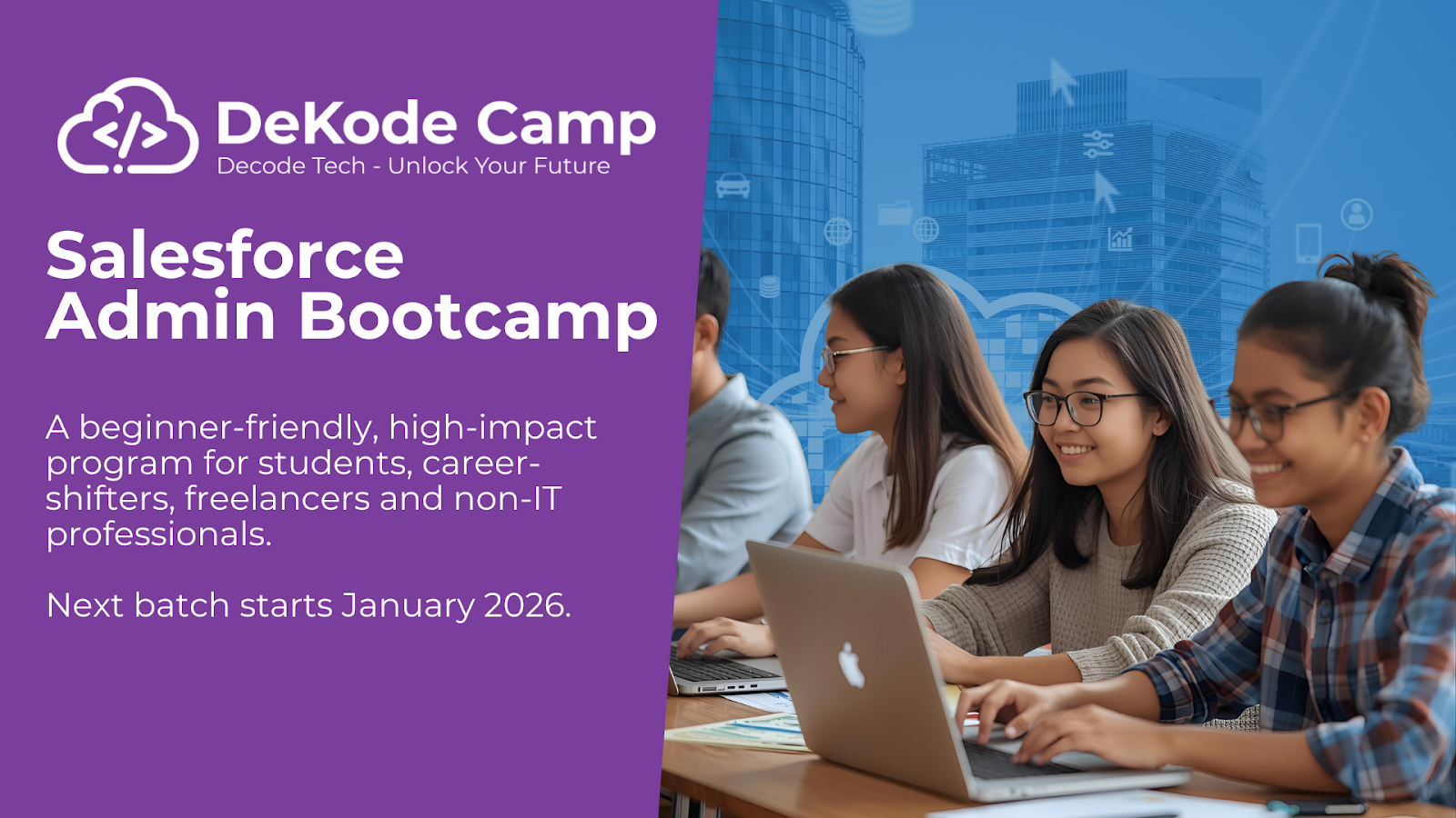 Salesforce Admin Bootcamp - Students learning